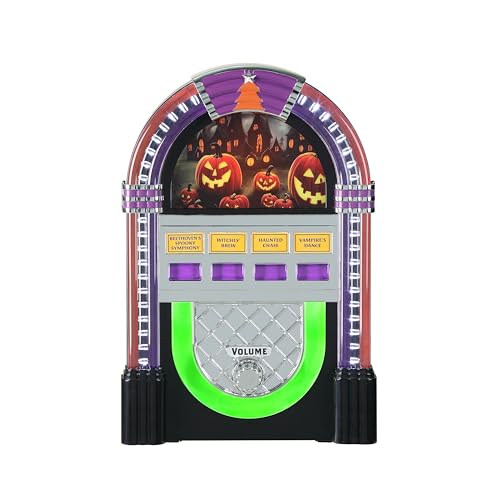 Mr. Halloween 9 in. Retro Jukebox Decoration – Battery Operated