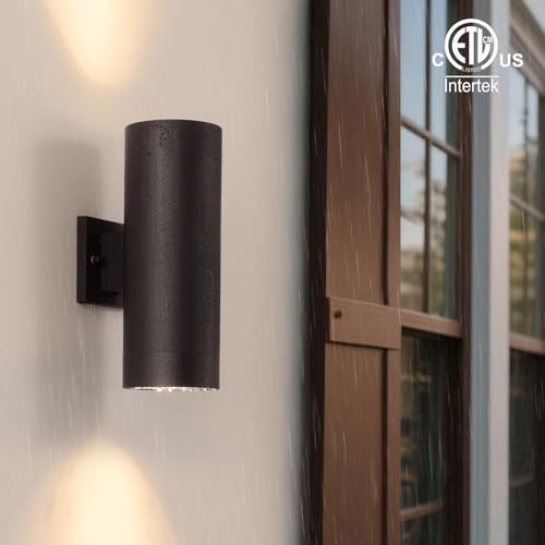 Image of mirrea 14 inch Modern Outdoor Porch Light 2 Lights, Oil Rubbed Bronze, 2 Pack