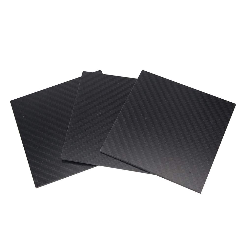 1PCS 50X50MM 1-5MM Dicke 3K Matte Oberfläche Carbon Platte Panel Blätter Hohe verbund Härte Material Carbon Faser Platte (Twill/5MM)