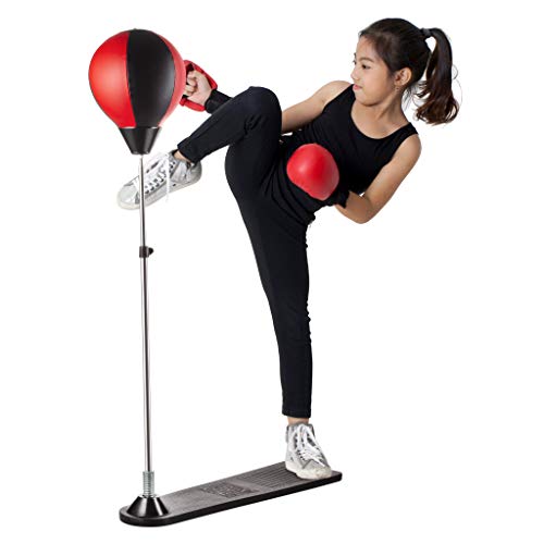 image for Tech Tools Punching Bag with Stand, for Kids & Adults, Height Adjustab