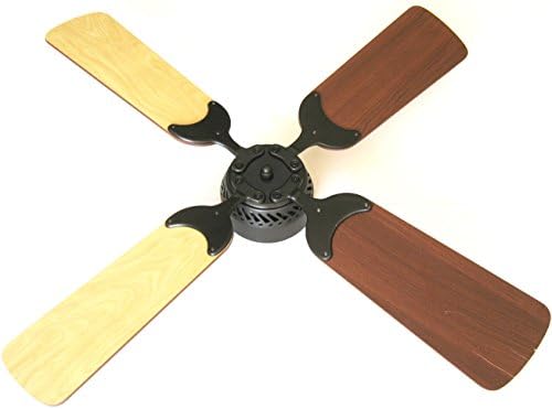 Global Electric 36-inch DC 12V Non-Brush Ceiling Fan for RV, Oil Rubbed Bronze Finish with Remote Control. Maple/Cherry Reversible Blades