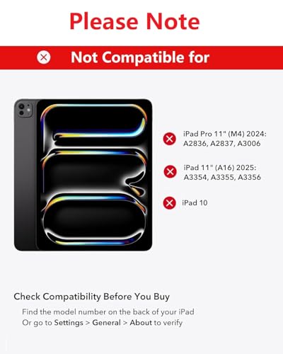 Image of typecase Edge for iPad Air 11 (M4 2026 / M3 2025 / M2 2024), Air 5th /4th & Pro 11 (4th /3rd /2nd /1st), 11-Color Backlit & Touchpad, Magic Floating Keyboard (NOT for 10th /A16 /Pro 11 (M5 /M4) - Rose Gold'26