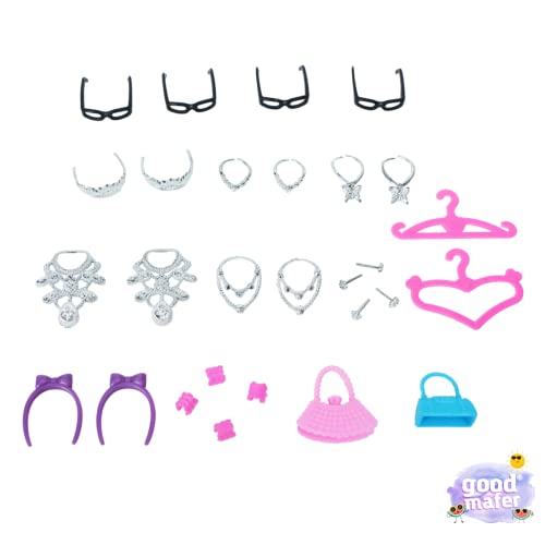 Kit 42 pecas Roupinhas e Acessórios Para Boneca Presente Top Crianca Kids