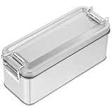 DOITOOL Vintage Metal Cookie Dose Aufbewahrungsbox aus Stabilem Weißblech Dekorative Keksdose mit Großem Fassungsvermögen Vielseitige Vorratsdose für Tee Snacks und Trockenwaren in Silber