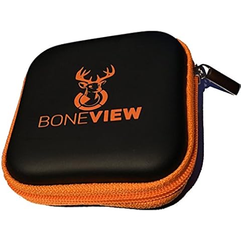 BoneView Protective Storage Case, Pocket Size Weather Resistant Shell and Zipper to Safely Store Your Deer Hunting and Scouting Accessories (Orange) Cover