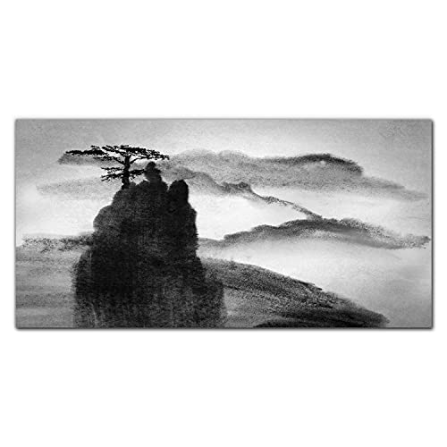 Photo sur verre acrylique paysage brumeux 100x50 cm pour sublimer votre decoration d'interieur