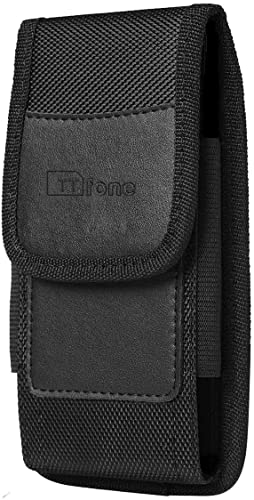 TTfone Original Rugged Nylon Holster Case with belt clip (for TT160), Black