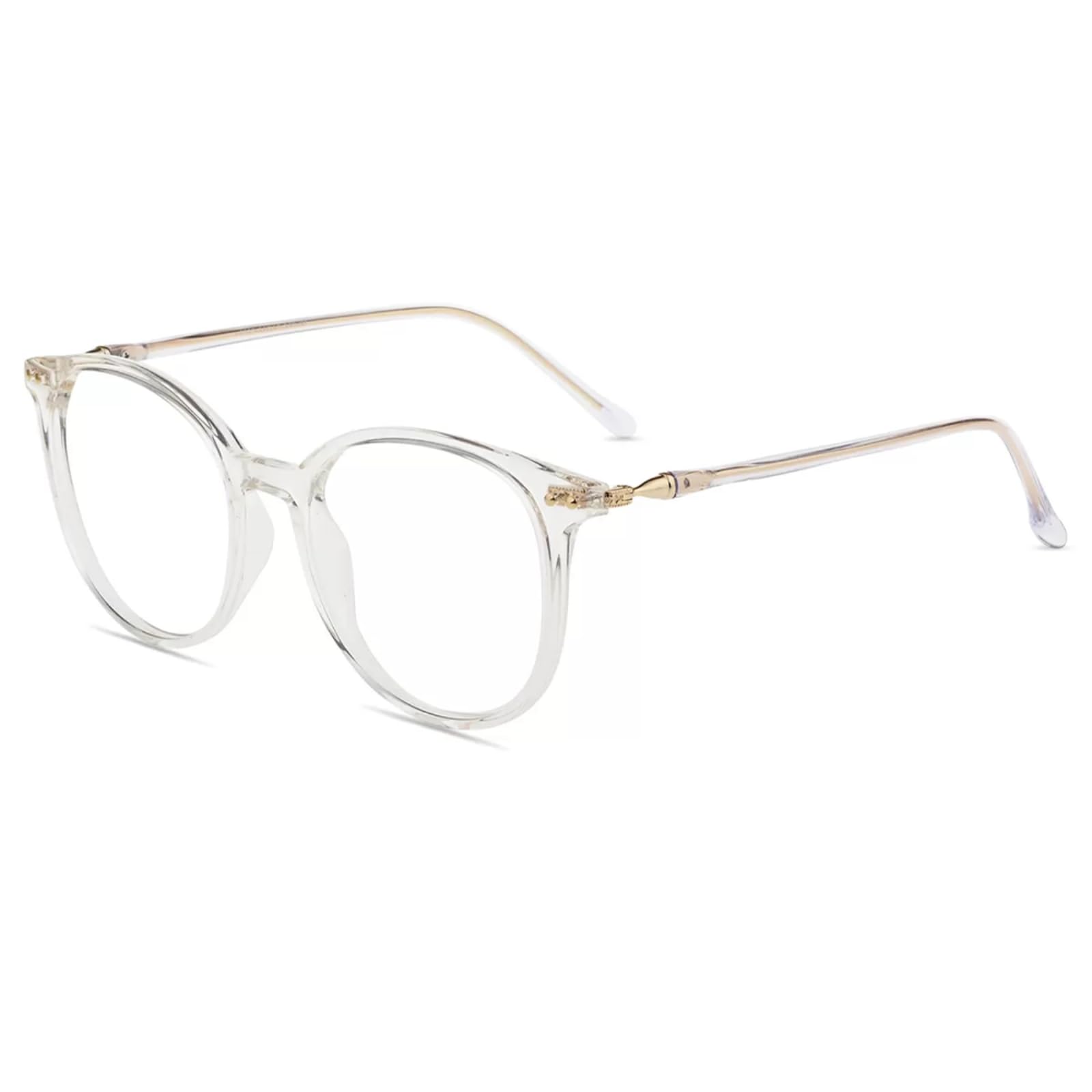 Blue Light Blocking Reading Glasses for Women Men, Anti-Reflective UV400 Round Vintage Computer Glasses