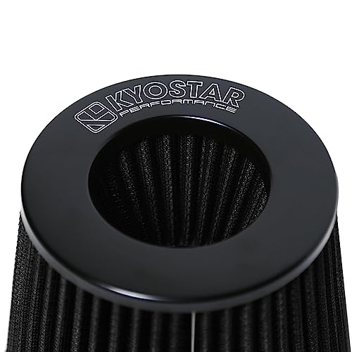 Kyostar Universal Black 3.5 Inch 89mm Air Intake Cone Filter Replacement Quality Dry Air Filter - Image 6