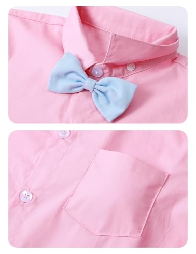Image of A&J DESIGN Baby Boys Gentleman Suit, 2Pcs Outfit Shirt & Pants
