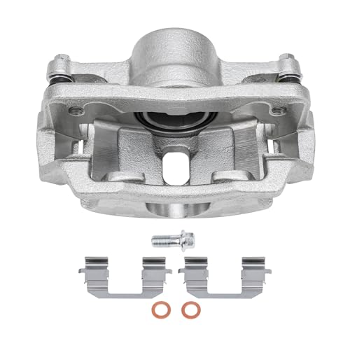 Image of Detroit Axle - Front 2pc Brake Calipers for 97-00 Acura EL | 96-11 Honda Civic, 10-14 Insight, 2 Disc Brake Calipers with Bracket Replacement