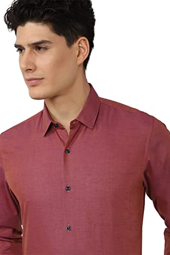 Image of Peter England Men's Cotton Slim Fit Dobby Full Sleeve Formal Shirt