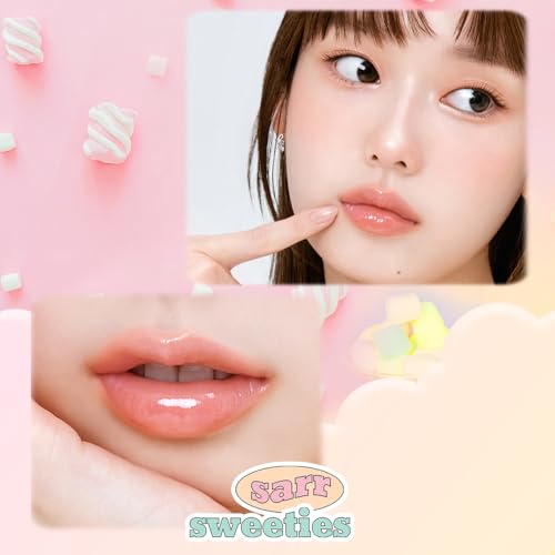 Image of ETUDE Over Glowy Lip Gloss #3 Peach Sorbet | Non-Sticky Vegan Lip Tint | Moisturized & Long-lasting Lip Gloss | Daily Tint for Dry Lips, Korean Makeup, K-beauty, Perfect for Gift