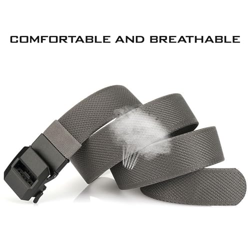 Exteriorm-U Belt,Adjustable Nylon Ratchet Belt,Woven Waist Tactical Belt,with Automatic Slide Buckle4