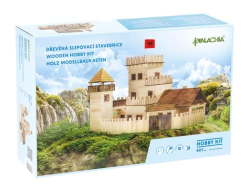 Walachia Burg Holz Modellbauset Modellbahn Spur 1/ LGB 1:32, Braun