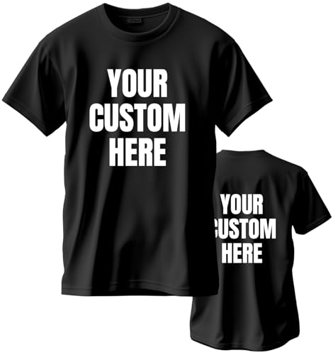 Custom T Shirts for Men/Women - Customized T Shirts Design Your Own Image Text Logo - Personalized...