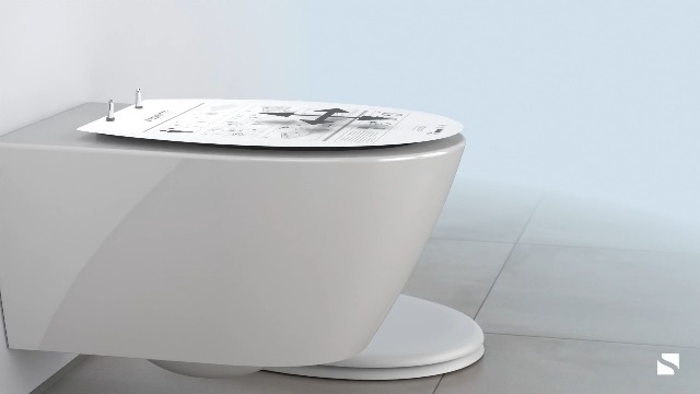 Sedile WC A Forma Di D Con Chiusura Ammortizzata | Certificato TÜV | Carico 250 Kg | Materiale Infrangibile | Facile Montaggio Con Stencil