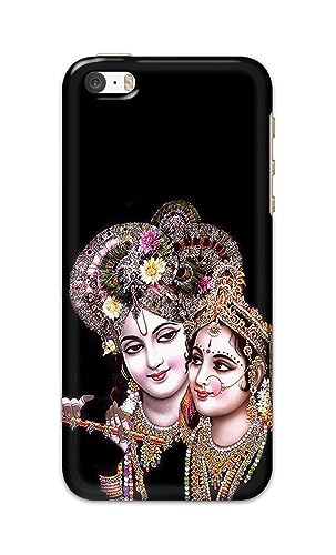 Image of PRINTFIDAA� Printed Hard Back Cover Case for Apple iPhone 5 | iPhone 5S | iPhone SE 2016 Back Cover (Radha Krishna) -2808