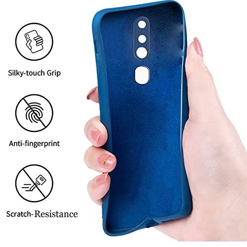 Image of A rtistque Back Cover Case for Oppo F11 Pro with Camera Protection | Shockproof TPU | Stylish Protective Design | Slim Fit | Ultra Matte | Oppo F11 Pro Back Cover - Blue