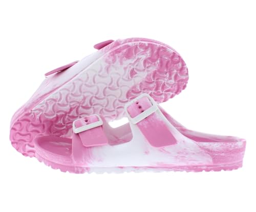 Birkenstock Arizona Eva Narrow PS Girls Shoes Size 13, Color: Multicolor/Candy Pink-Pink