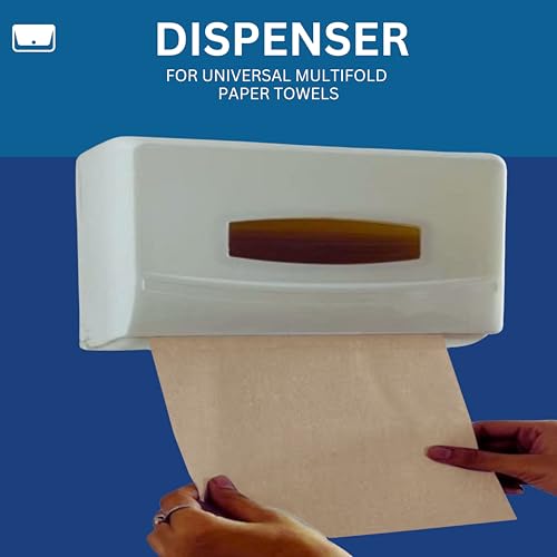 Image of ELLA Brown Multi Fold Tissue Paper I Soft Sustainable Absorbent Durable I Perfect For Commercial Office Home Use I 10 Packs Of 130 Sheets I Free Check Duster Cloth