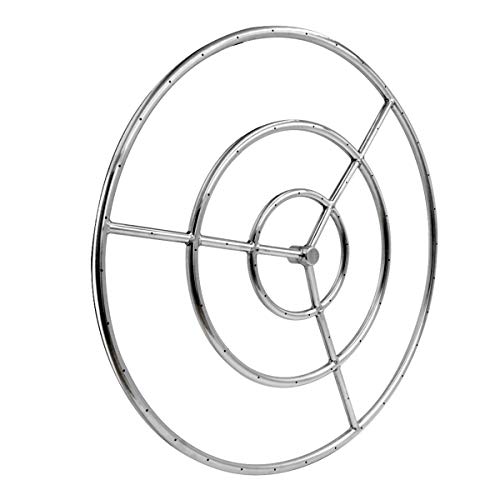 Skyflame 30-Inch Round Fire Pit Burner Ring, 304 Stainless Steel