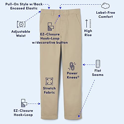 French Toast Boys Adaptive Relaxed Fit Twill Pants with Hook and Loop Closure and Pull-Apart Leg Openings3