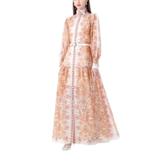 Ensemble deux pièces femme vintage à col montant et manches lanterne