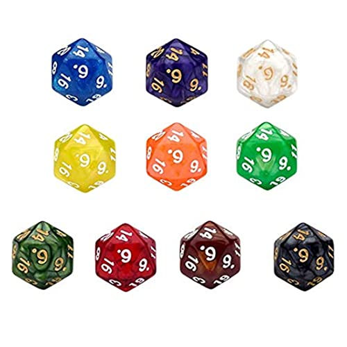 10 Piezas Dados Poliedricos Dados de Juego para Dungeons and Dragons DND RPG MTG D20 D12 D10 D8 D6 D4 Juegos de Cartas de Mesa Cover