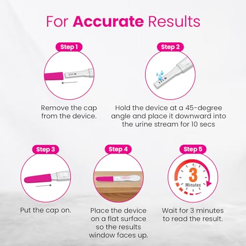 Image of i-Know Advance Mid Stream Pregnancy Test Kit | Rapid One Step Home based Midstream Urine Pregnancy Test | Accurate Result in 3 mins | HcG Test Kit | Pack of 1
