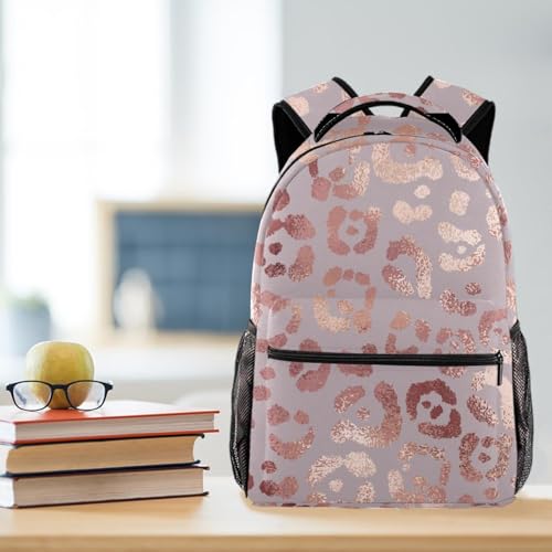 Sac à dos d'école motif lèvres abstraites multicolores au design unique - 5
