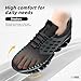 Mens Walking Shoes Slip on Blade Tennis Casual Fashion Trail Running Sneakers Comfort Non Slip Work Sport Athletic Trainers All Black
