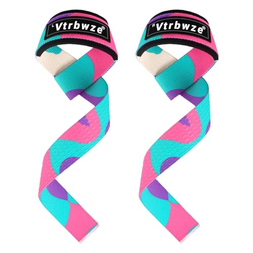 Gym Lifting Straps for Weightlifting & Deadlift - Non-Slip Silicone Grip, Padded Wrist Support for Bodybuilding, Workout & Strength Training, Unisex Design for Men & Women