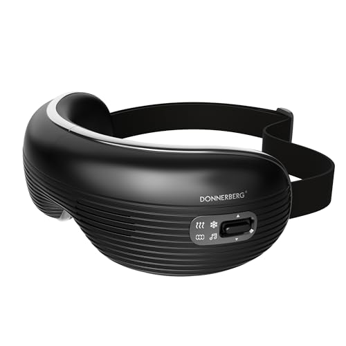DONNERBERG® NEO1 Augenmassagegerät mit Wärme und Kühlung Augenmaske Integrierte Lautsprecher Eye Massager zur Linderung von A