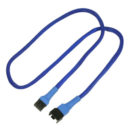Nanoxia900200012 4-Pin PWM Verlängerungskabel, 60 cm, Blauer Sleeve