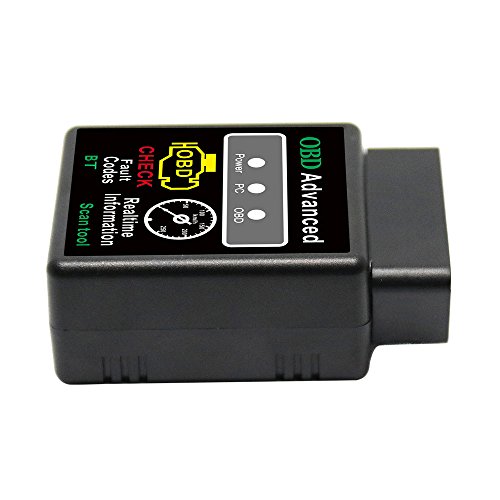 Honeytecs V02H2-1 V1.5 BT 2.0 Interface OBDII Car Scanner Scanner de diagnóstico Ferramenta de leito