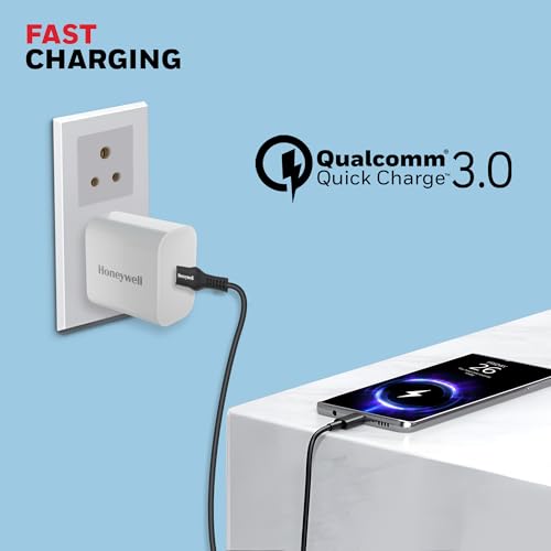 Image of Honeywell Zest PD 20W Type-C Charger Adapter with PPS, Ultra-Fast Charging, PD 3.0, BIS Certified for iPhone 17 /17 Air / 17 Pro / 17 Pro Max, Samsung Galaxy, Pixel, iPad, AirPods & More