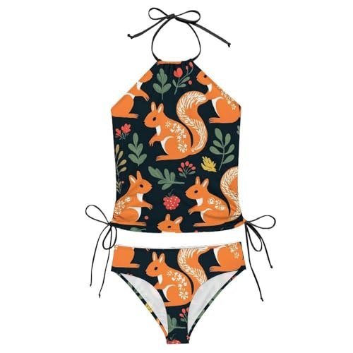 Women's Tummy Control Tankini Set Slimming Swimsuits Adjustable Drawstrings Bathing Suit Swimwear3