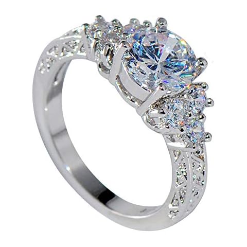 wpOP59NE Ring, Luxury Cubic Zirconia Inlaid Women Engagement Wedding Party Ring Jewelry Gift US 7 Cover