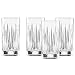 Reed & Barton 4 Piece Soho Crystal Iced Beverage Glass Set