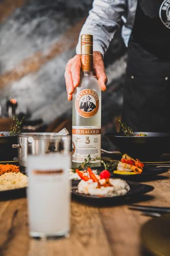 Raki - Beylerbeyi Teragold Raki 70Cl | Brandy Turco Aromatizzato All'anice - 100% Uva Fresca - Senza Zuccheri Aggiunti - Tripla Distillazione - Gradazione Alcolica 45% - 6