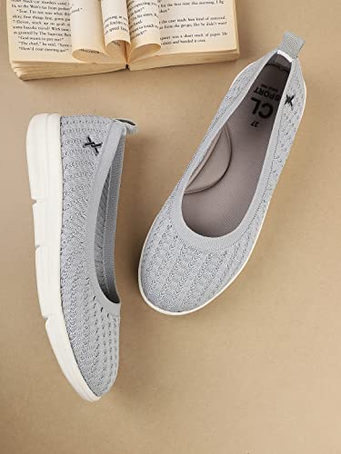 Image of Carlton London Women's Fly Knit Comfort Slip-On Ballet Flats