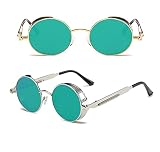 Green Lens Round Glasses
