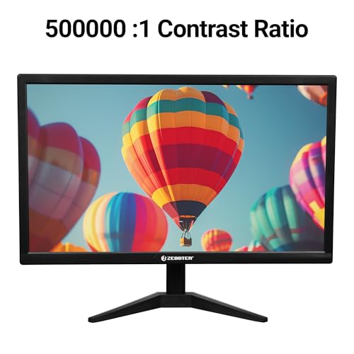 ZEBSTER GV120 20 Inch (50.8 cm) LED Monitor with Dual HDMI & VGA Input, HD+ 1600 x 900, 250nits Brightness, 16.7M Colors, 16:9 Aspect Ratio, Wall... - Image 6