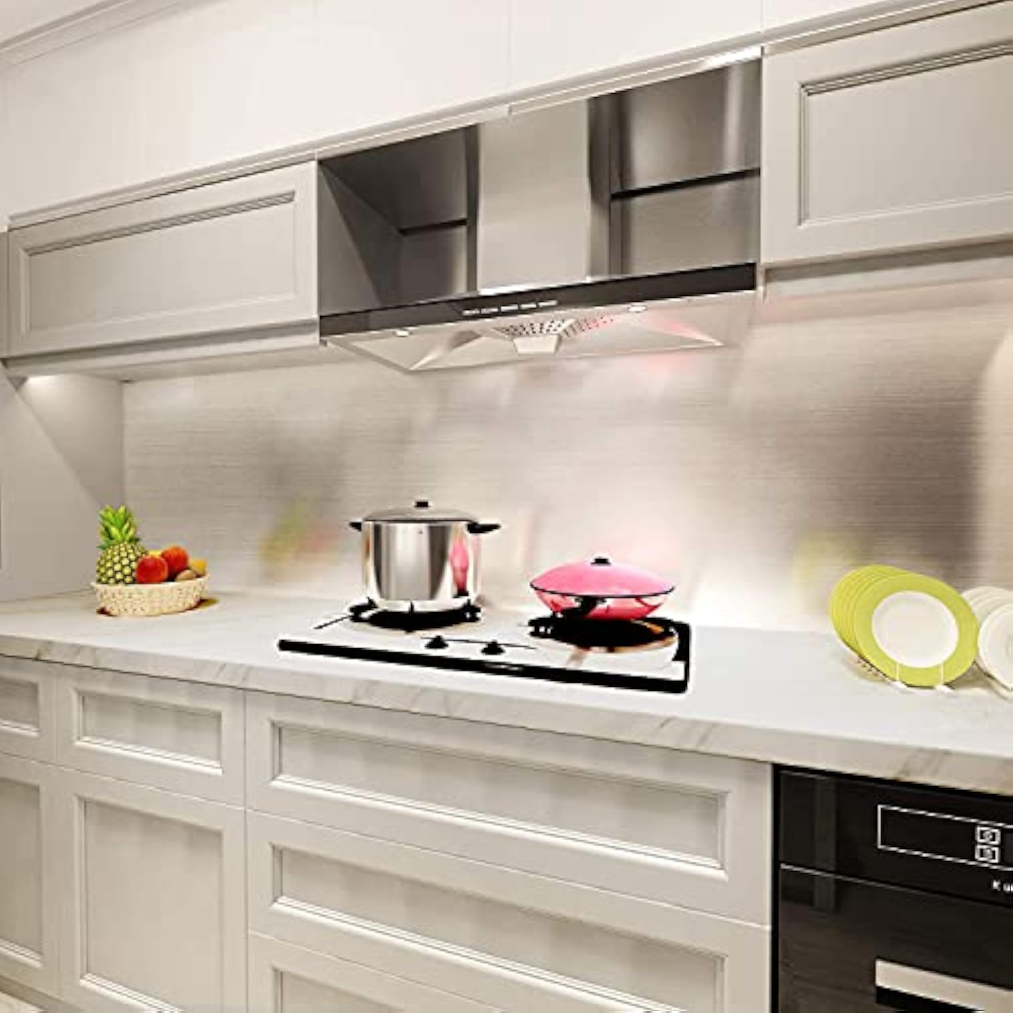 Stainless Steel Waterproof Peel and Stick Wallpaper