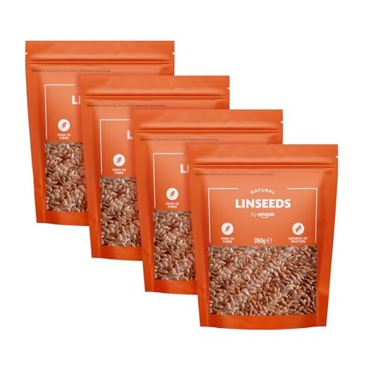 by Amazon Graines De Lin, 1400g (4 packs de 350g)