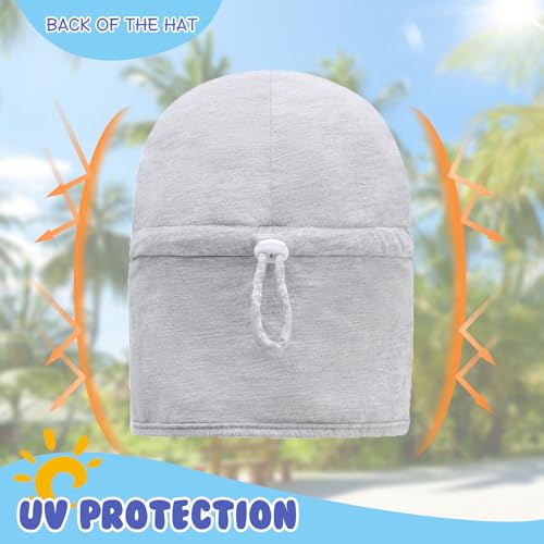 Duoyeree Baby Sun Protection Hat with Neck Flap Comfortable Summer Kids Infant Toddler Beach Hat for Boys Girls 0-5T2