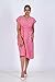 MENMAII Wrap Dress [Size - L- 4XL ] - Full Open Multipurpose Night Gown -a Kind of Adaptive Clothing with Pocket for Women [DarkPink Kantha Prints-XL/Knee Length ]