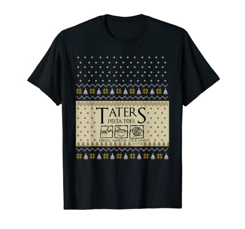Christmas L.O.T.R Taters Potatoes Boilem Mashem Ugly Sweater T-Shirt