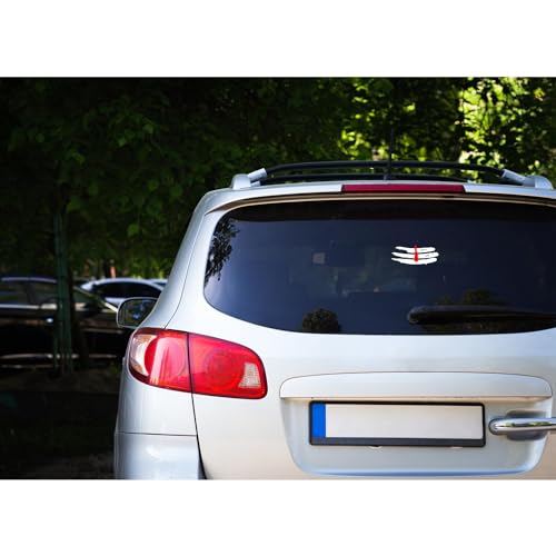 Image of Mahadev Tilak Sticker for Car & Bike, Reflective and Waterproof Sticker, Symbolic Vinyl Sticker /Sign (13cmX6cm)